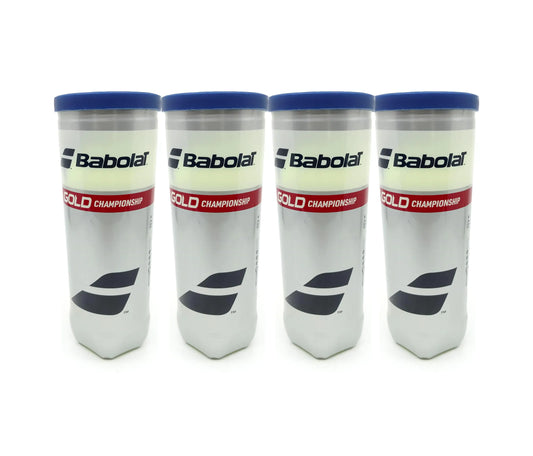 Babolat Gold Champiosnip Tennis Balls 4 Cans | 12 Balls (3 Balls/Can)