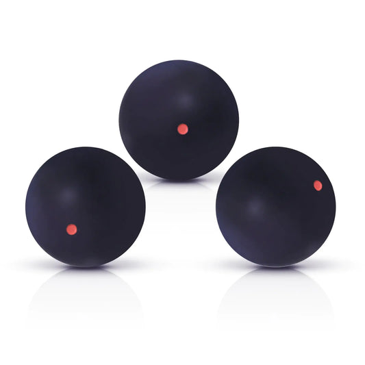 Flylin Single Dot Squash Ball Squash Balls High Bounce for Competition Training 37mm Beginner Sports Squash Ball Pack of 3 (Single Red Dot)