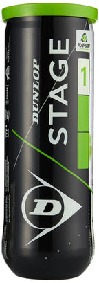 DUNLOP Tennis Ball Stage 1 Green (Black) 3 Balls