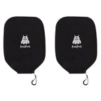Pickleball Paddle Cover Universal Case Size - 9 x 12.5 inches Racket Sleeve Pickleball Paddle Case Compatible with Most USAPA Standard and Elongated Pickball Paddles (2pcs black)