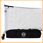 Dominator Indoor/Outdoor Portable Pickleball Net Constructed of Rust Proof Aluminum Frame - includes Rolling Carry Bag Locking Rollers