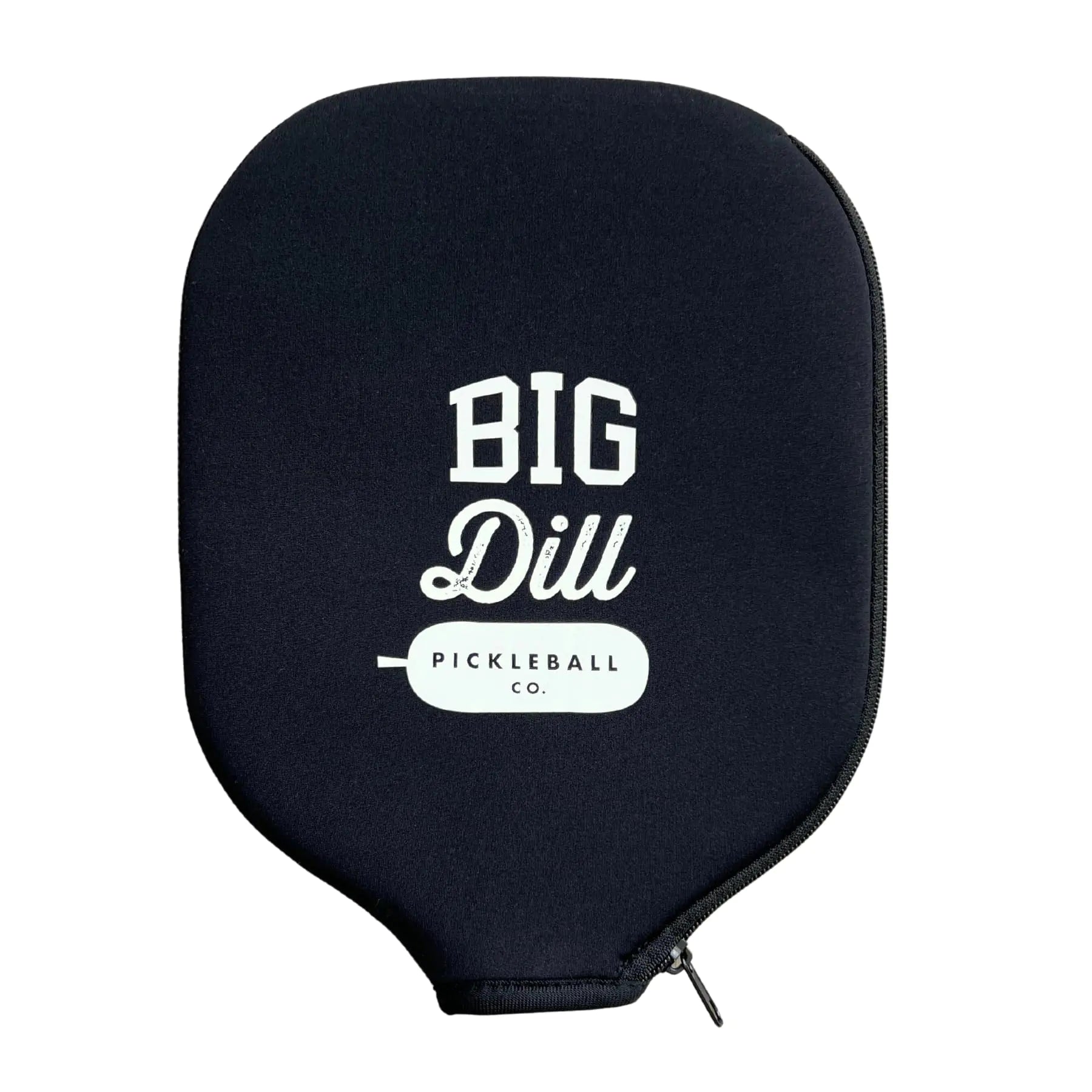 Big Dill Pickleball Neoprene Pickleball Paddle Cover Only | Case Fits Pickleball Rackets up to 8.25" Wide Pickle Ball Paddle Sleeve and Pickle Ball Paddle Covers (Black)