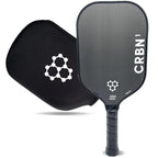 CRBN1 Pickleball Paddle - USAPA Approved Carbon Fiber Pickleball Paddle with Included Paddle Cover(White Logo 14mm Thick)