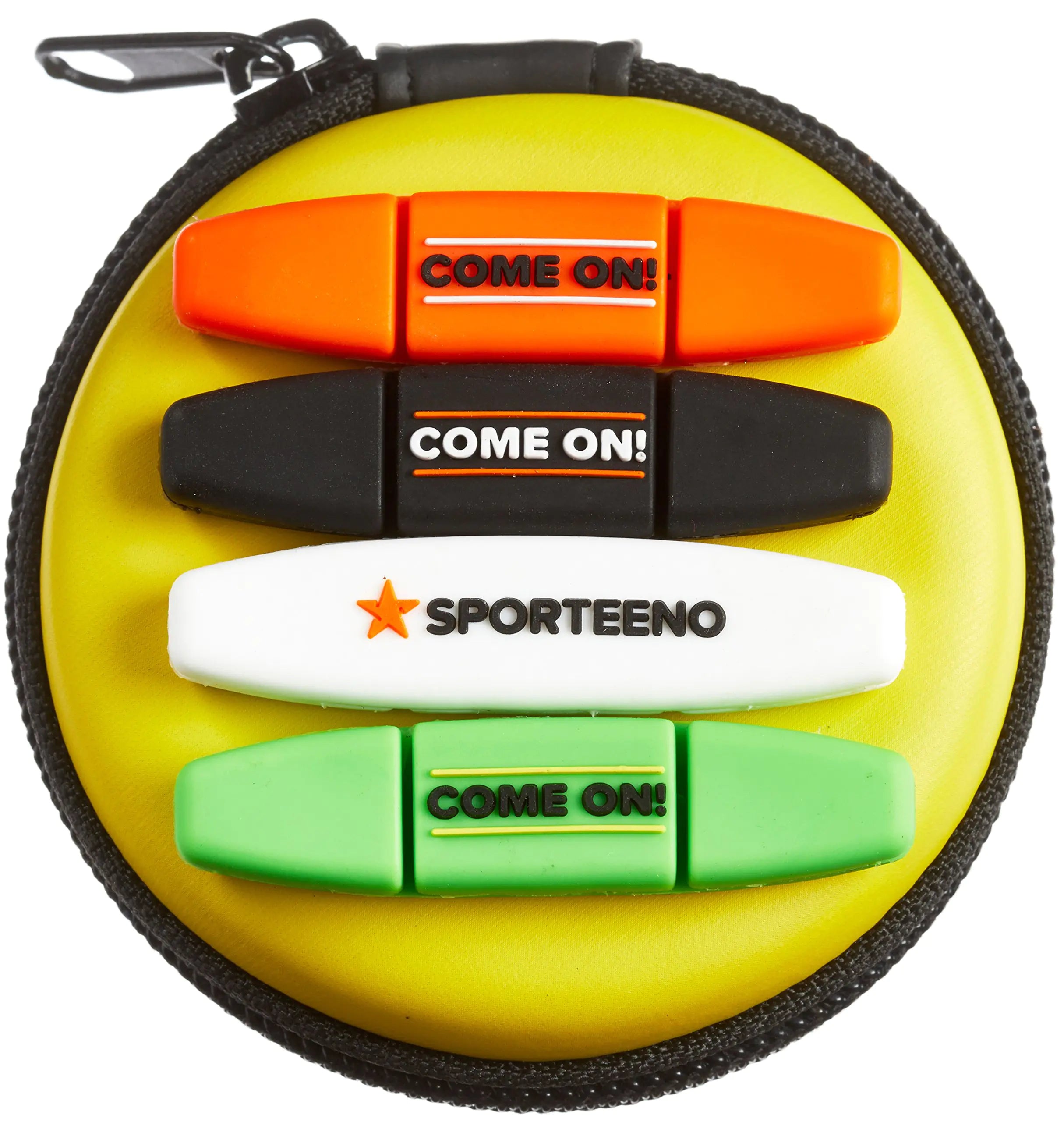 Tennis Vibration Dampener in Funny Zipper Gift Pack (Pack of 4)