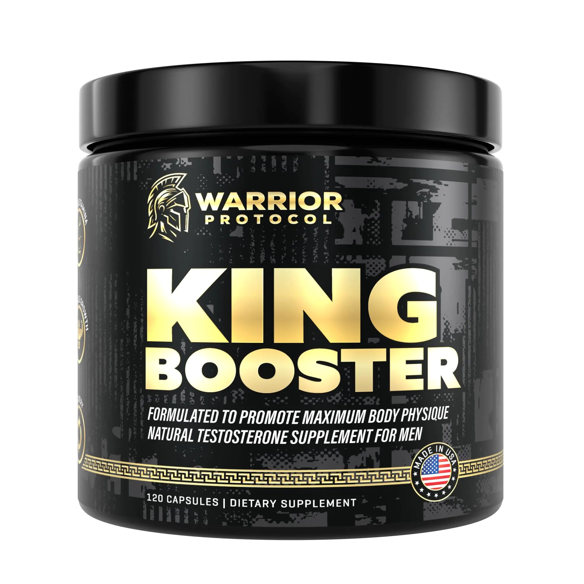 KING BOOSTER Max Strength Testo Booster - Muscle Growth & Vitality Enhancer | with Turkesterone & Tongkat Ali
