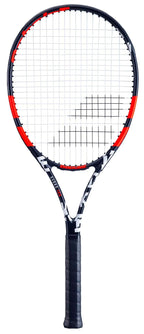 Babolat Evoke 105 Strung Tennis Racquet Black/Orange (4 3/8" Grip)