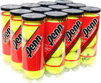 Penn Coach Pressurized Tennis Balls - Regular Duty Felt Practice & Training Tennis Balls - 12 Cans 36 Balls